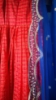 Picture of anarkali red blue dress