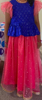 Picture of Blue And Pink netted lehenga 8-10y