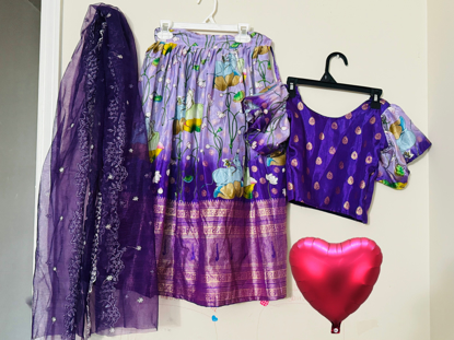 Picture of New purple lehenga set for 6-8yrs