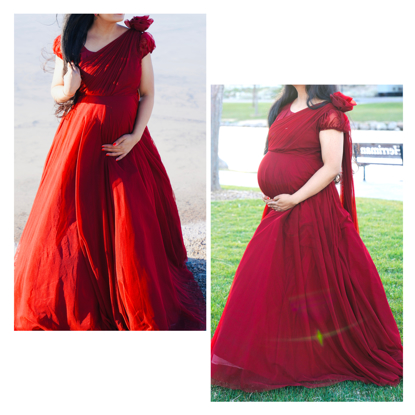 Picture of Designer maternity photoshoot dress