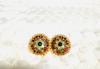 Picture of Pure brass made jadau kundan studs