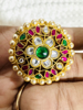 Picture of Pure brass made jadau kundan studs