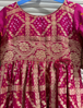 Picture of Gajji Silk Bandhej Long frock for 6-8 yrs