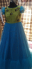 Picture of Blue and yellow long frock