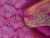 Picture of New pure Kanchi pattu saree with maggam work blouse