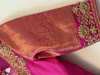 Picture of New pure Kanchi pattu saree with maggam work blouse