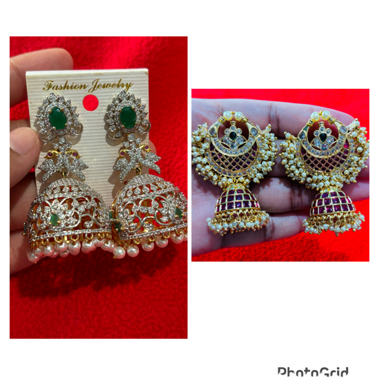 Picture of Combo of Beautiful Butta earrings