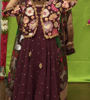 Picture of Trendy jacket dress and one shoulder crop top and lehenga 2-3y