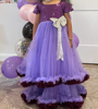 Picture of Lilac Magenta Ruffle Dress 7-8yrs