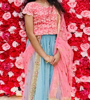 Picture of Pink & Blue Lehenga 10-15y