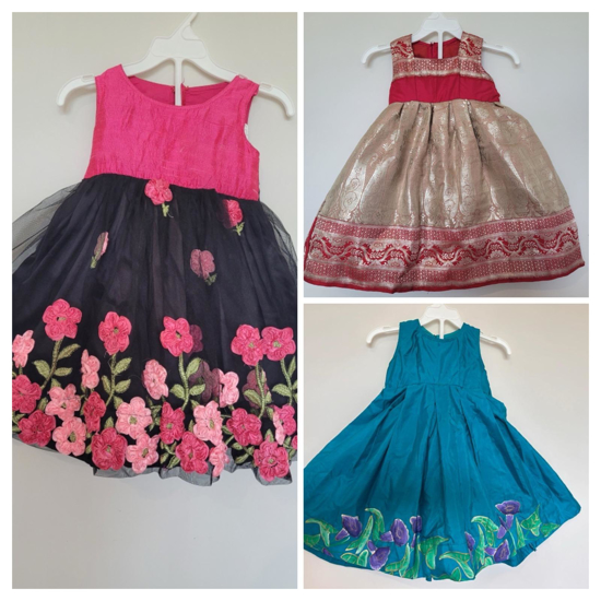 Picture of Ethnic frocks combo 0 to 2 years