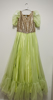 Picture of Brand new green gold long dress