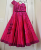 Picture of Gorgeous Customized Neon Pink Crop Top Lehenga