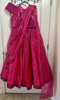 Picture of Gorgeous Customized Neon Pink Crop Top Lehenga