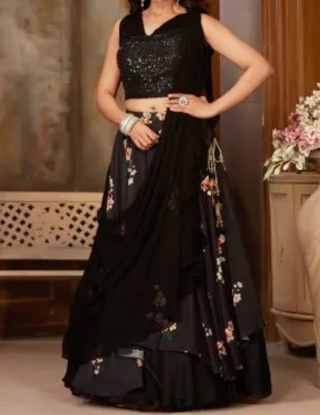 Picture of New Georgette floral lehanga