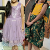 Picture of Lilac partywear frock and benaras frock for 4-5 Y