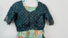 Picture of Sea green kalamkari saree with scallop blouse(38)