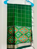 Picture of Green mangalagiri pattu sarees with silver lines