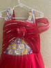 Picture of Red Ruffle designer frock 4-6y