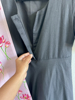 Picture of Black cotton Dress - Feeding Friendly