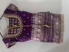 Picture of Banaras Mashru silk with cutwork boarder and maggam work blouse