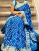 Picture of Blue bandhini saree