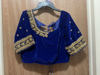 Picture of Kanchipattu lehenga with velvet maggam blouse