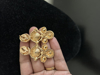 Picture of Polki kundan earrings and bracelet