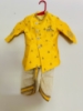 Picture of Beautiful Mustard Yellow Raw silk Kurtha 1-2y