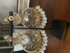 Picture of Mirror work and kundan earrings