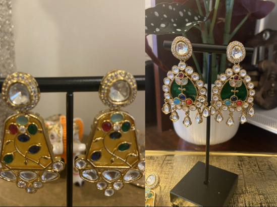 Picture of Meenakari Earrings combo