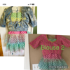 Picture of New Multicolor pastel net  Korean materia ruffle saree with 2 brand new blouses