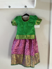 Picture of Green pink pattu lehenga 1y