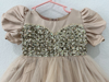 Picture of Designer champagne colour sequin dress 1-2y