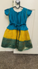 Picture of frock and body lehanga with ruffule blouse combo 2-3y