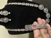 Picture of Victorian long haaram with bracelet in pink