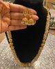 Picture of Cluster pearl Mala with Jhumki and Bangles