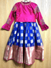 Picture of Prussian blue and dark pink lehenga 9-10y