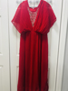 Picture of Red crushed long frock