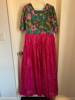 Picture of BK Pink sequin and kalamkari yoke part Dress