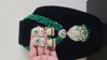 Picture of Emerald Monalisa Beads with Victorian Finish Kundan Pendant