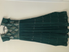 Picture of Green mirror work crushed long frock