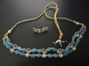 Picture of Victorian choker using Russian beads and pearls with matching earrings