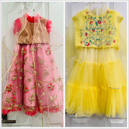 Picture of Lehenga sets for toddler girls 2-4y