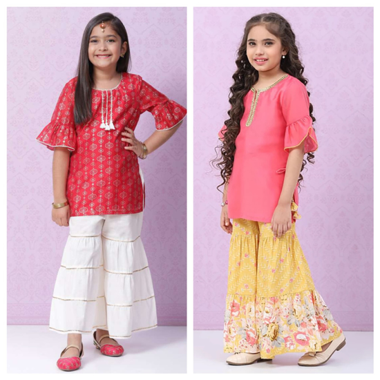 Picture of Combo of Biba Kurta sharara sets 5-7 yrs