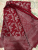 Picture of New Banarasi chiffon saree with work blouse