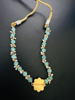 Picture of Jadau kundan choker with pumpkin beads and Swarovski pearls