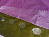 Picture of Olive Green Lavender Soft Silk Saree