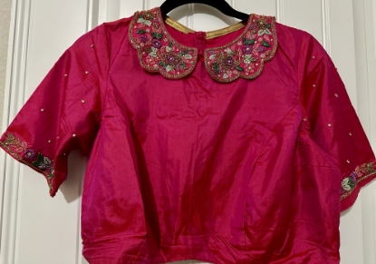 Picture of Beautiful Pink Collar style Blouse