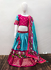 Picture of Skyblue with pink lehenga set for 5-6yrs old